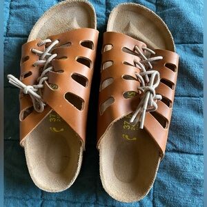Size 37 lace-up Birkenstock sandals